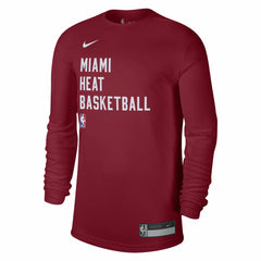 Nike Miami Heat Unisex 2023/24 Legend On-Court Practice Long Sleeve T-Shirt Red