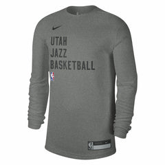 Nike Utah Jazz Unisex 2023/24 Legend On-Court Practice Long Sleeve T-Shirt Heather Gray