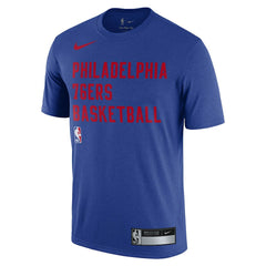 Nike Philadelphia 76ers 2023/24 Sideline Legend Performance Practice T-Shirt Royal