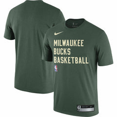 Nike Milwaukee Bucks 2023/24 Sideline Legend Performance Practice T-Shirt Hunter Green