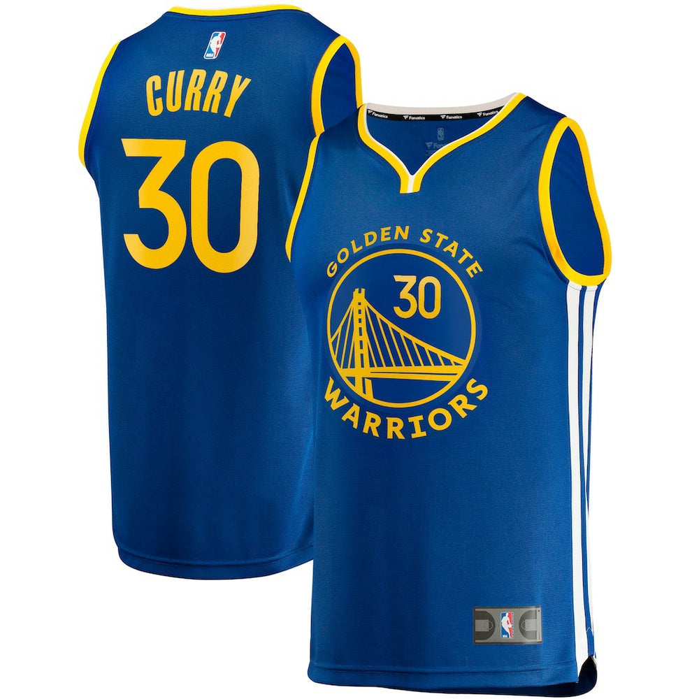 Fanatics Stephen Curry Golden State Warriors Big & Tall Fast Break Player Jersey Royal Icon Edition