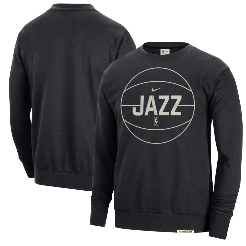 Nike Utah Jazz 2023/24 Authentic Standard Issue Travel Performance Pullover Sweatshirt Black