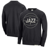Nike Utah Jazz 2023/24 Authentic Standard Issue Travel Performance Pullover Sweatshirt Black