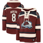 Cale Makar Colorado Avalanche '47 Player Name & Number Lacer Pullover Hoodie - Burgundy | 47 brand sale