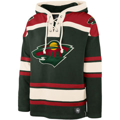 Kirill Kaprizov Minnesota Wild '47 Player Name & Number Lacer Pullover Hoodie - Green | 47 brand Clearance