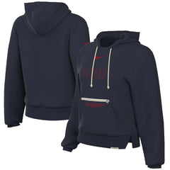 Nike Philadelphia 76ers Women's Courtside Standard Issue Performance Pullover Hoodie Navy