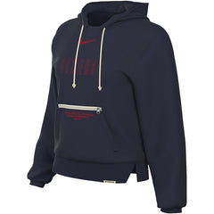 Nike Philadelphia 76ers Women's Courtside Standard Issue Performance Pullover Hoodie Navy