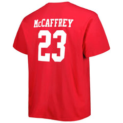 Christian McCaffrey San Francisco 49ers Big & Tall Player Name & Number T-Shirt - Scarlet - Fanatics