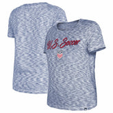 New Era - USWNT 5th & Ocean by New Era Women's Active Space Dye Jersey T-Shirt - Navy