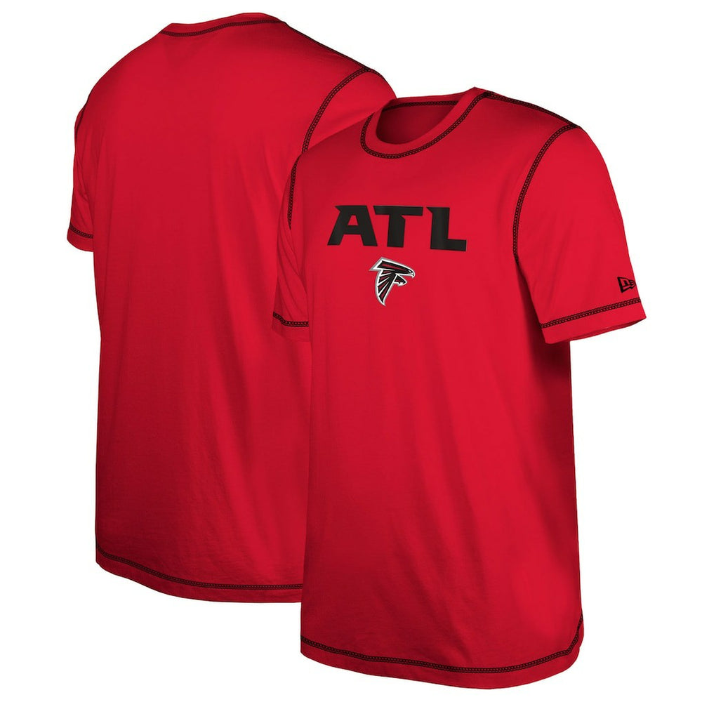 Atlanta Falcons New Era Third Down Puff Print T-Shirt - Red - NFL