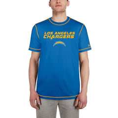 Los Angeles Chargers New Era Third Down Puff Print T-Shirt - Blue - NFL
