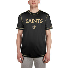 New Orleans Saints New Era Third Down Puff Print T-Shirt - Black - NFL