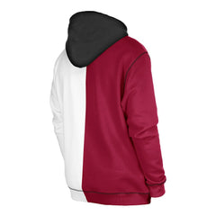 Washington Commanders New Era Third Down Split Raglan Pullover Hoodie - Burgundy/White - NFL