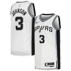 Nike Keldon Johnson San Antonio Spurs Unisex Swingman Jersey Association Edition White
