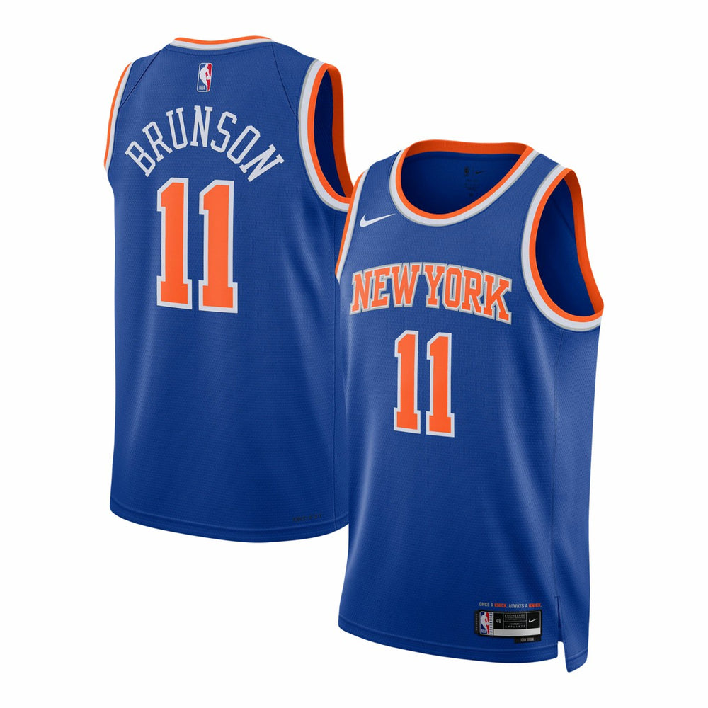 Nike Jalen Brunson New York Knicks Unisex Swingman Jersey Icon Edition Blue