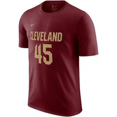 Nike Donovan Mitchell Cleveland Cavaliers Icon 2022/23 Name & Number T-Shirt Burgundy