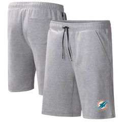 Miami Dolphins MSX by Michael Strahan Trainer Shorts - Heather Gray - NFL