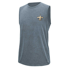 New Orleans Saints MSX by Michael Strahan Warm Up Sleeveless T-Shirt - Gray - NFL