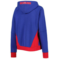 New York Rangers Starter Women's Wishbone Half-Zip Hoodie - Blue | NHL on sale