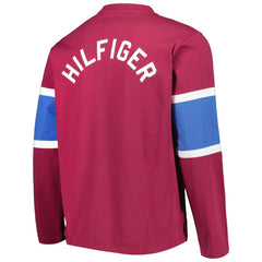 Colorado Avalanche Tommy Hilfiger Walter Lace-Up Long Sleeve Top - Burgundy | NHL near me
