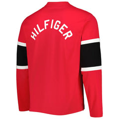 Detroit Red Wings Tommy Hilfiger Walter Lace-Up Long Sleeve Top - Red | NHL online