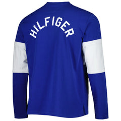 Tampa Bay Lightning Tommy Hilfiger Walter Lace-Up Long Sleeve Top - Blue | NHL discount