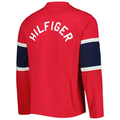 Washington Capitals Tommy Hilfiger Walter Lace-Up Long Sleeve Top - Red | NHL sale