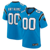 Carolina Panthers Alternate Custom Game Jersey - Blue - Nike