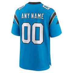 Carolina Panthers Alternate Custom Game Jersey - Blue - Nike