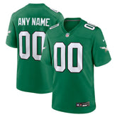 Philadelphia Eagles Alternate Custom Game Jersey - Kelly Green - Nike