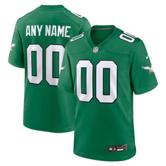 Philadelphia Eagles Alternate Custom Game Jersey - Kelly Green - Nike