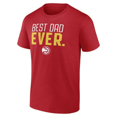 Atlanta Hawks Best Dad Ever Logo T-Shirt Red
