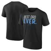 Carolina Panthers Best Dad Ever Team T-Shirt - Black - NFL