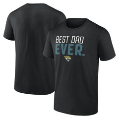 Jacksonville Jaguars Best Dad Ever Team T-Shirt - Black - NFL