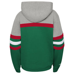 Mitchell & Ness Milwaukee Bucks Youth Hardwood Classics Head Coach Pullover Hoodie Green/Heather Gray
