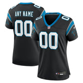 Carolina Panthers Women's Custom Game Jersey - Black - Nike