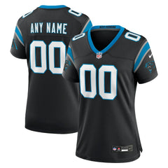 Carolina Panthers Women's Custom Game Jersey - Black - Nike