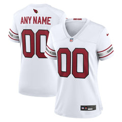 Arizona Cardinals Women's Custom Game Jersey - White - Nike