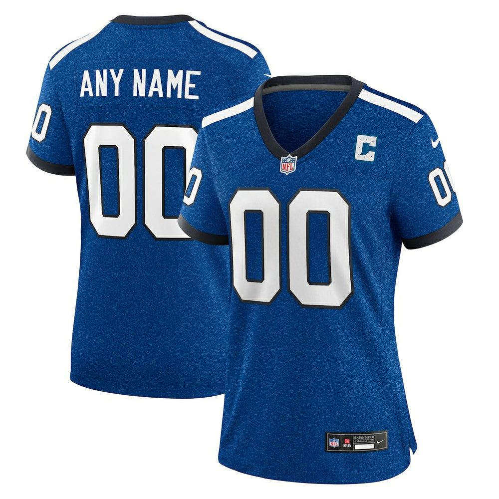 Indianapolis Colts Women's Indiana Nights Alternate Custom Game Jersey - Royal - Nike