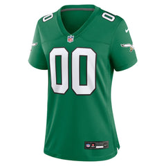 Philadelphia Eagles Women's Alternate Custom Game Jersey - Kelly Green - Nike