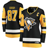 Sidney Crosby Pittsburgh Penguins Fanatics Women's Captain Patch Home Breakaway Jersey - Black | Fanatics Lifestyle