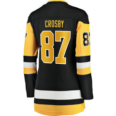 Sidney Crosby Pittsburgh Penguins Fanatics Women's Captain Patch Home Breakaway Jersey - Black | Fanatics Lifestyle