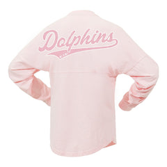Miami Dolphins Women's Millennial Spirit Jersey T-Shirt - Pink - Fanatics