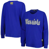 Golden State Warriors DKNY Sport Women's Regina Raglan Pullover Sweatshirt Royal