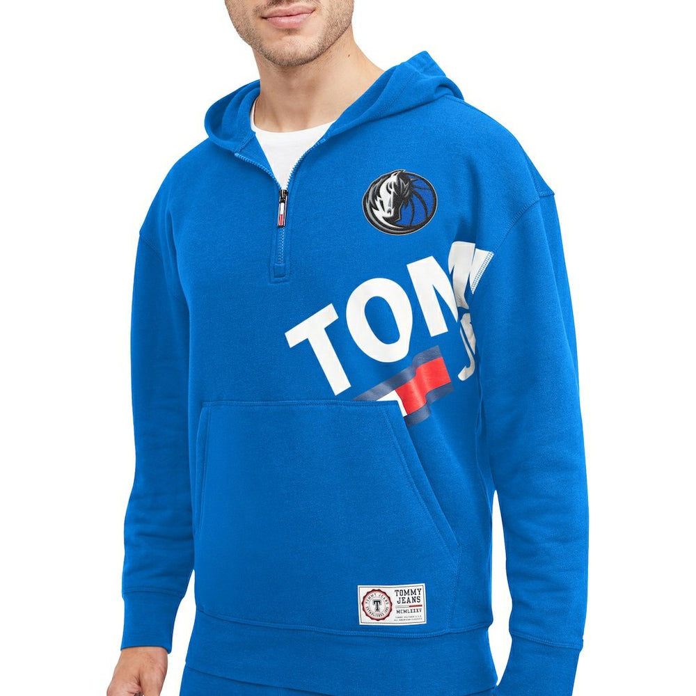 Dallas Mavericks Tommy Jeans Bernard Half-Zip Hoodie Blue