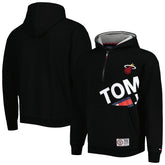 Miami Heat Tommy Jeans Bernard Half-Zip Hoodie Black