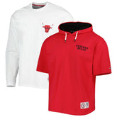 Chicago Bulls Tommy Jeans Matthew 2-In-1 T-Shirt & Hoodie Combo Set Red/White