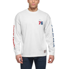 Philadelphia 76ers Tommy Jeans Matthew 2-In-1 T-Shirt & Hoodie Combo Set Royal/White