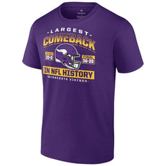 Minnesota Vikings Largest Comeback T-Shirt - Purple - NFL