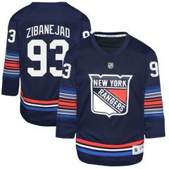 Mika Zibanejad New York Rangers Youth Alternate Replica Player Jersey - Navy | NHL Clearance
